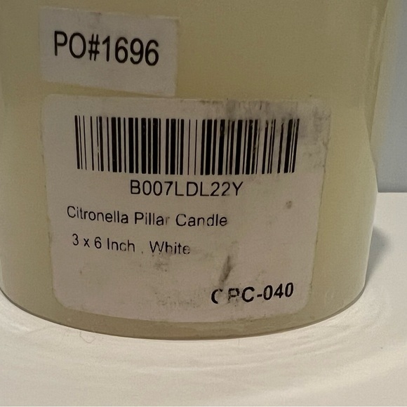 SAY BYE TO MOSQUITOS!! Great Citronella 3x6 inch Candle- NWT - Picture 3 of 3